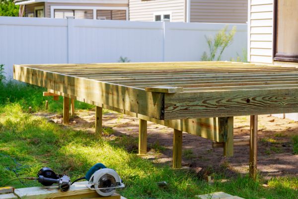 Elevated Deck Installation in Monroe Township