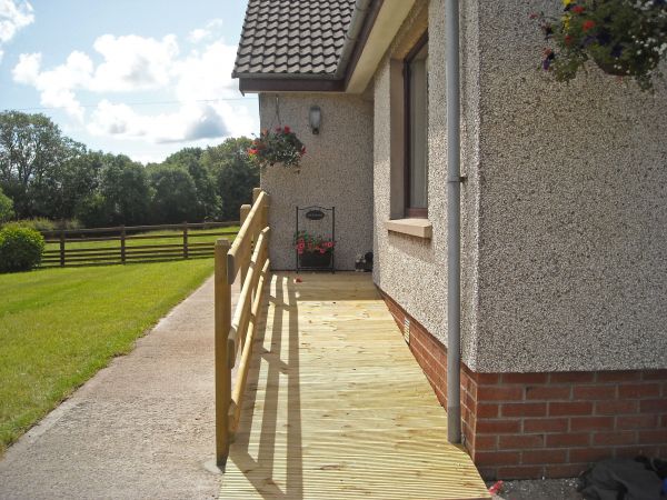 Hardwood Ramp Installation in Monroe Township