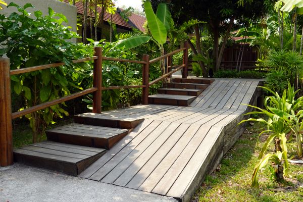 Wood Ramp Installation in Monroe Township