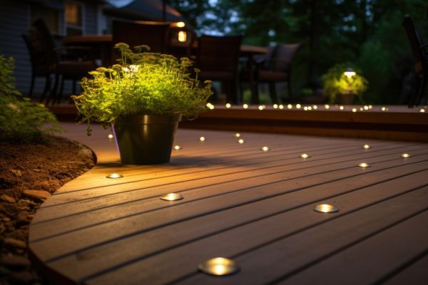 Ground Level Deck Construction in Monroe Township
